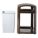 TRASH CAN,35 GAL.,BROWN,POLYCARBONATE