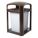 TRASH CAN,35 GAL.,SABLE,POLYCARBONATE