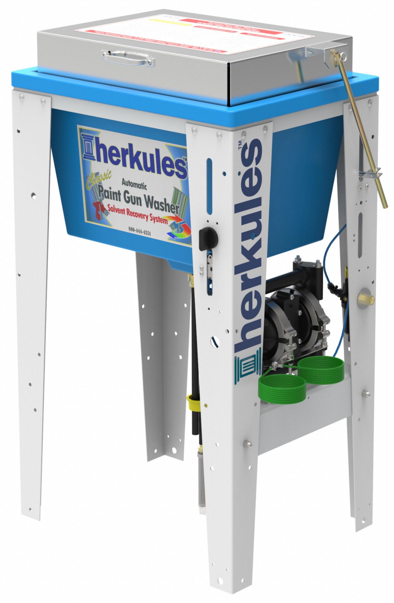 HERKULES, Solvent, 5 gal Tank Capacity, Automatic Paint Gun Washer