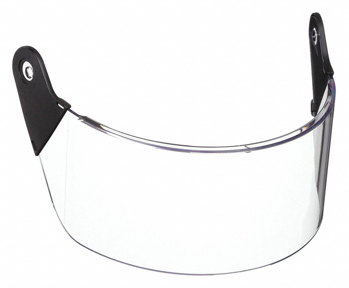 MSA FACESHIELD VISOR, CLEAR, ANTIFOG, ANTISCRATCH, HEAT RESISTANT, PC, 11¼ X 4 X 0.1 IN
