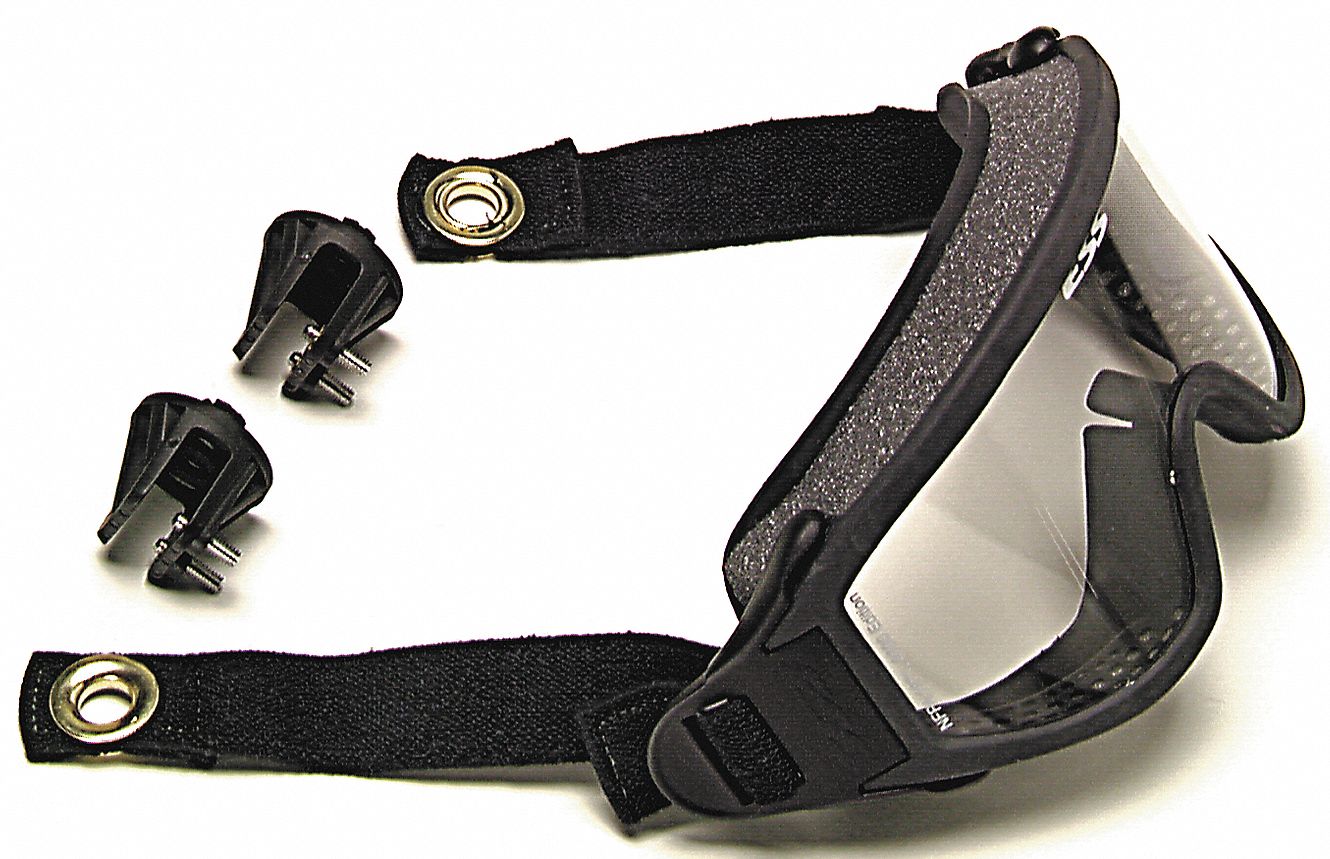 MSA, AntiFog /AntiScratch, Direct, Firefighter Goggles 4KRH7S549P