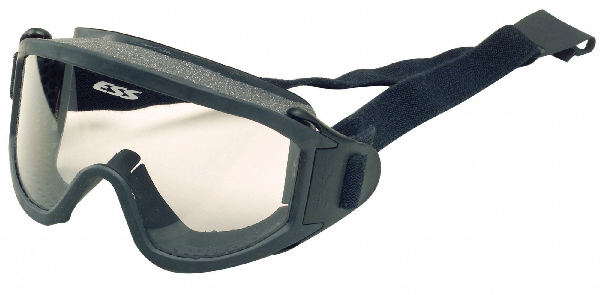MSA Firefighter Goggles AntiFog /AntiScratch, Direct, Clear, Black