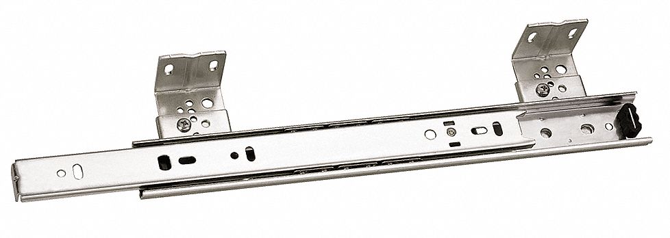 DRAWER SLIDE,3/4 EXTENSION,LEVER,PK2