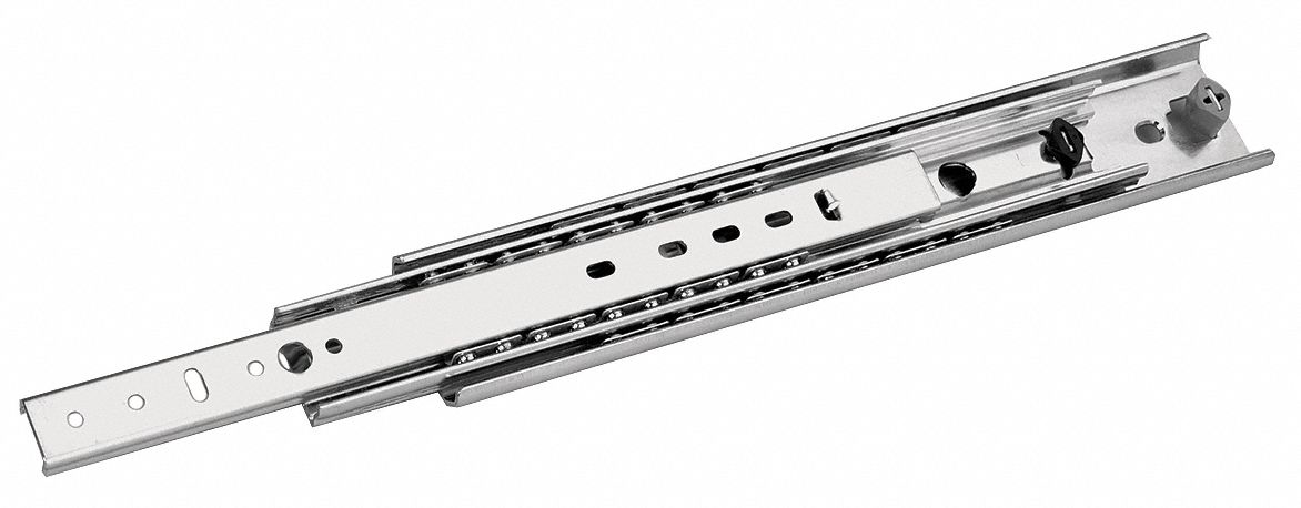 DRAWER SLIDE,SIDE MOUNT,STEEL,24,PK2