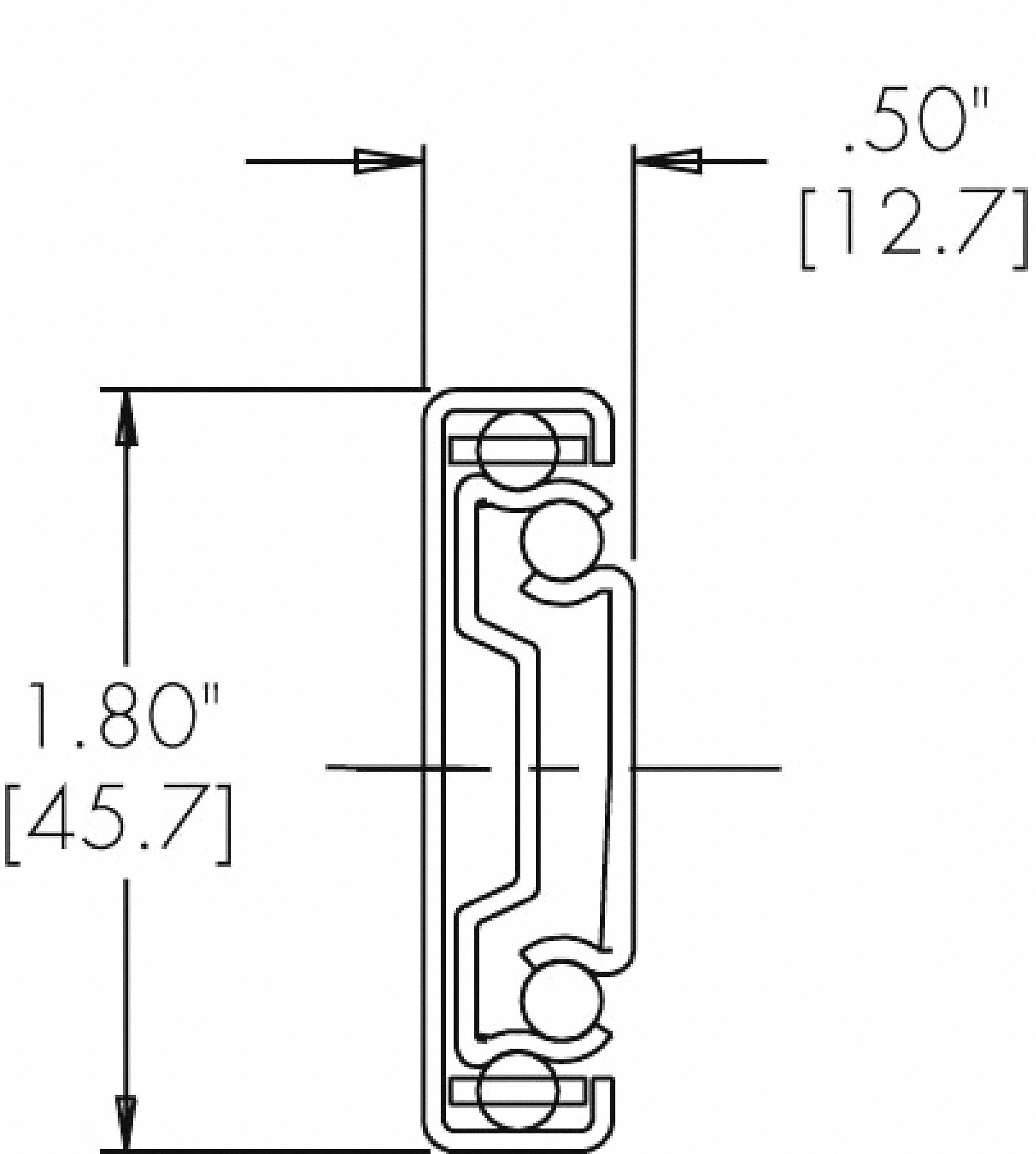 ACCURIDE Drawer Slide Conventional, Side or Bracket, Ball Bearing, Zinc Plated, Full, Lever