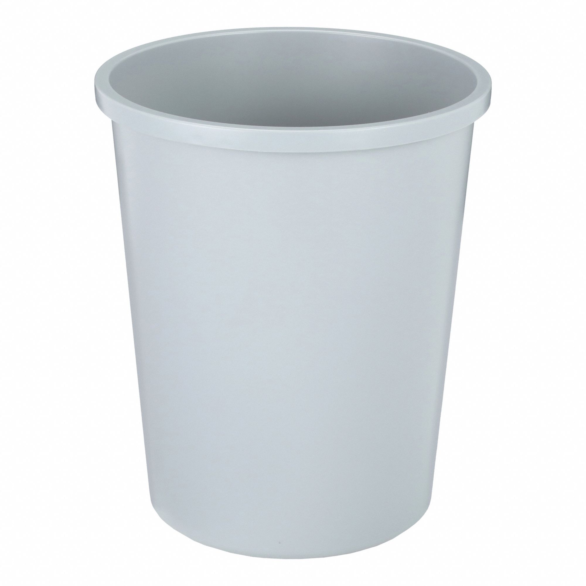 TRASH CAN, UNTOUCHABLE, ROUND, GREY, 11 GALLON CAPACITY