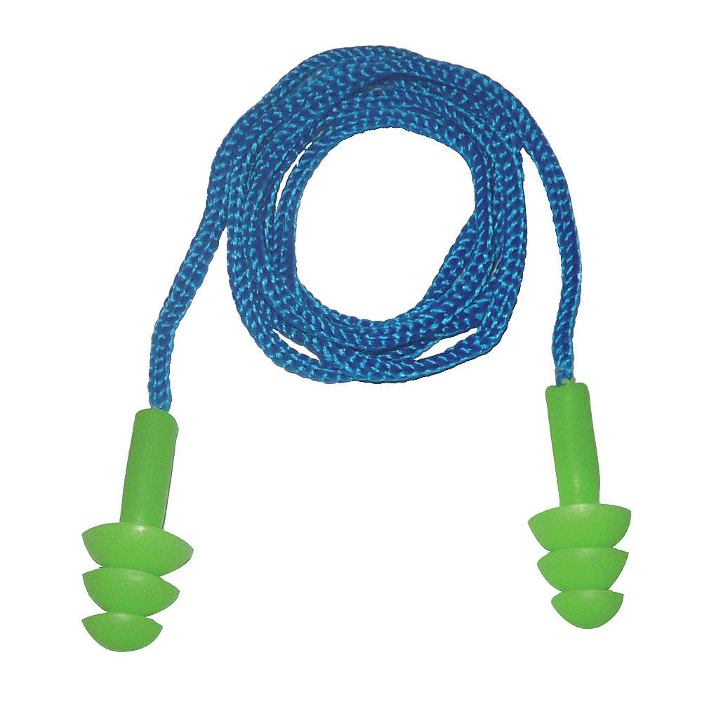 STEEL PRO Tapones para Oídos Con Banda Bridado Verde 100 Pares por Paquete  - Tapones para Oídos - 4KTM3