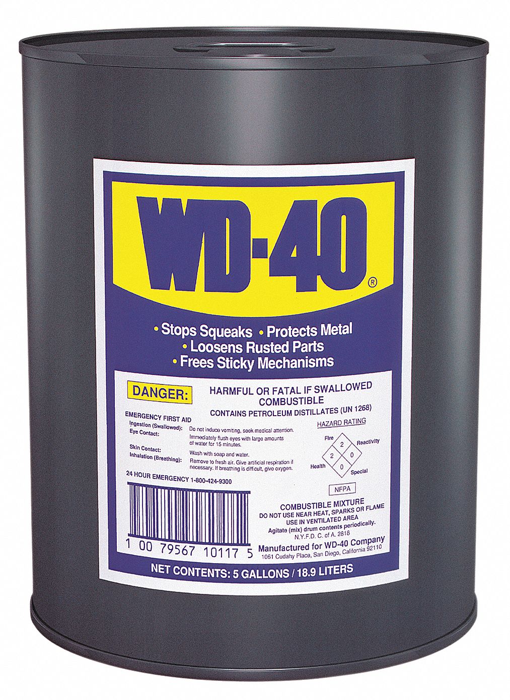 LUBRIFIANT POLYVALENT WD-40,18,9L