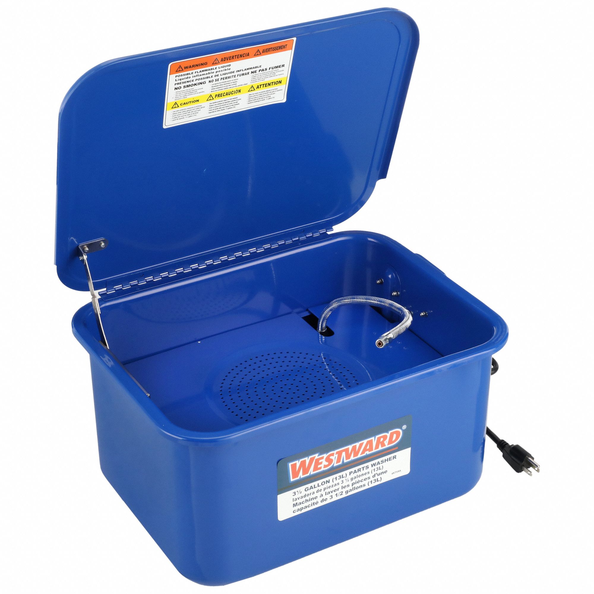 WESTWARD, For Water-Based Solution Base Type, Flush, Parts