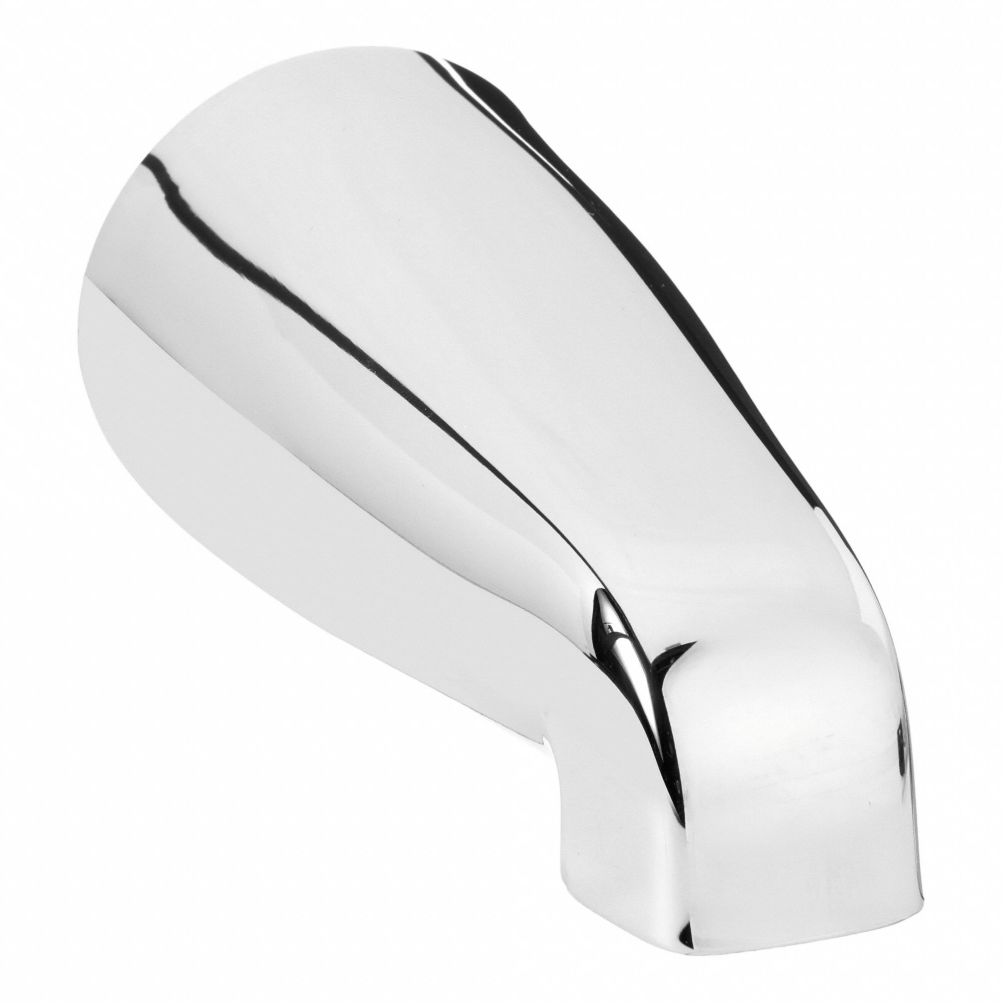 Tub Spout: 1/2 in Connection Size, IPS Connection, 5 1/4 in Spout Reach, Chrome Finish