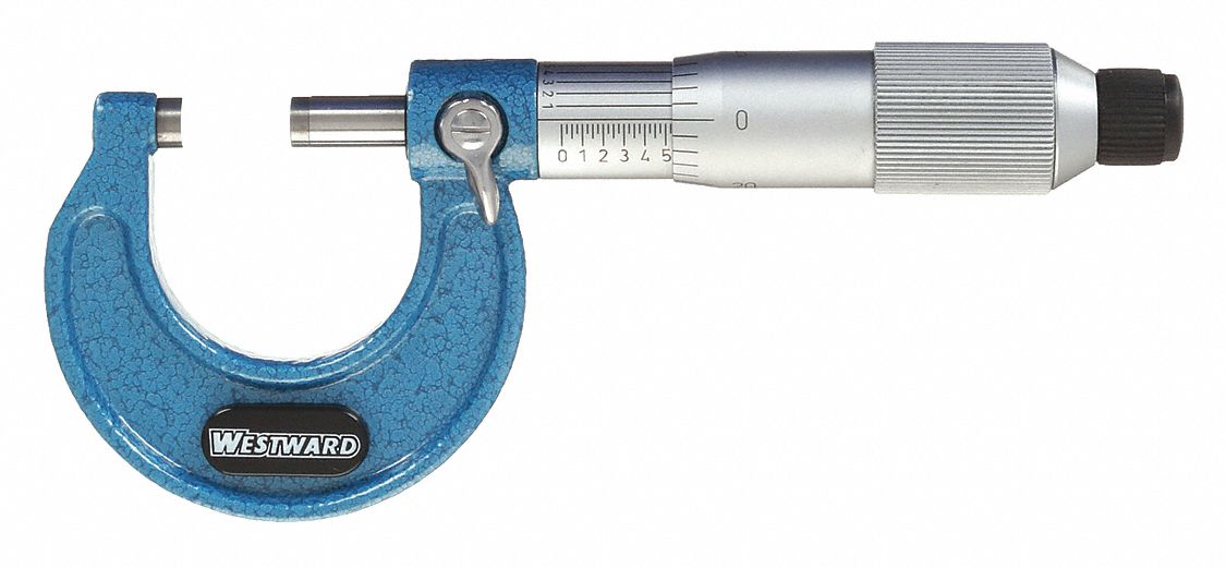 MICROMÈTRE EXTÉRIEUR MÉCANIQUE, PO, GAMME 0 À 1 PO, PRÉCISION +/- 0,0016 PO
