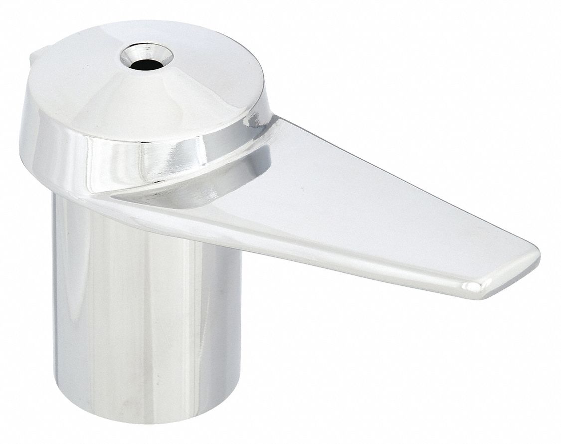Handle: Powers, For 420 Series, Lever Handle, Use with Hot/Cold Water Temp, Brass, Chrome Finish