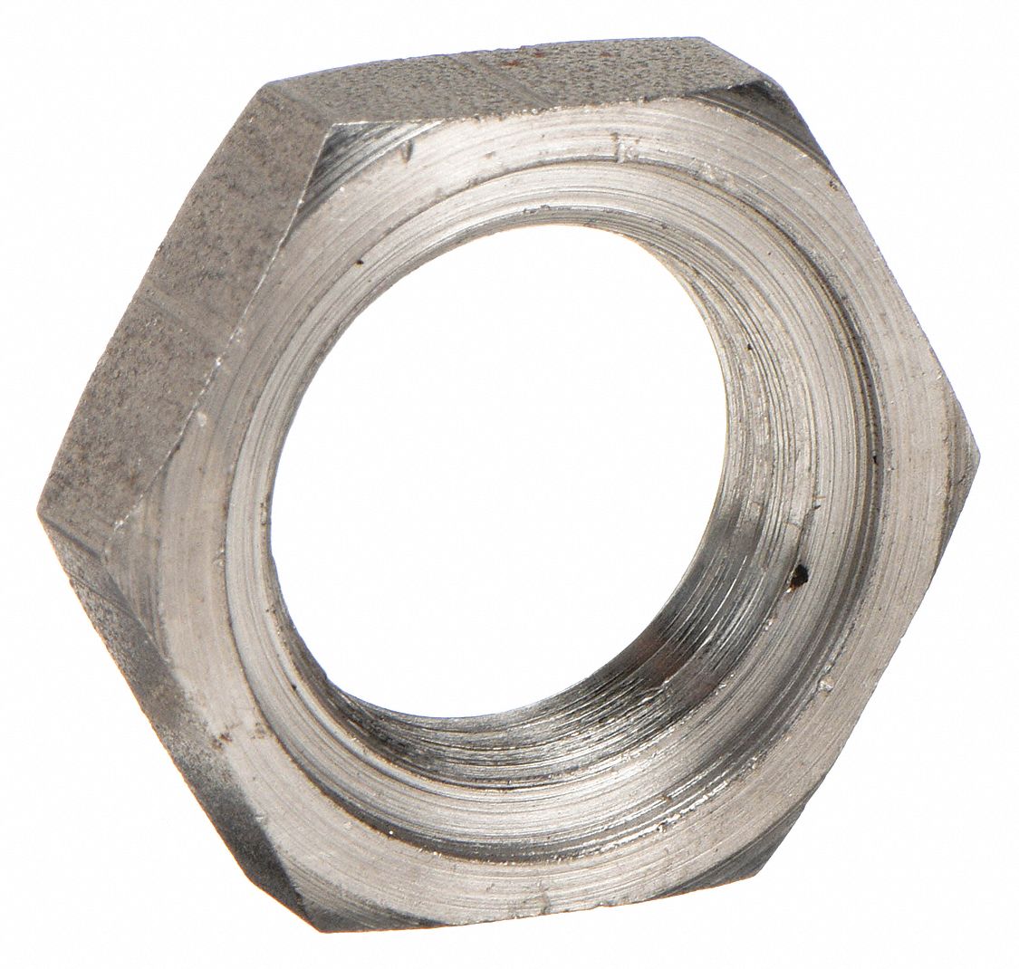 CONTRE-ECROU HEX FNT MLLBLE NOIR,1/4 PO