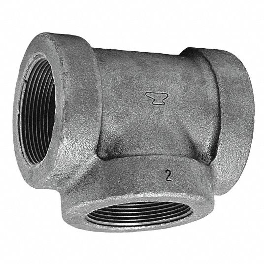 Anvil Reducing Tee Fnpt 2 In X 1 1 4 In X 2 1 2 In Pipe Size Pipe Fitting 4kvh8 Grainger