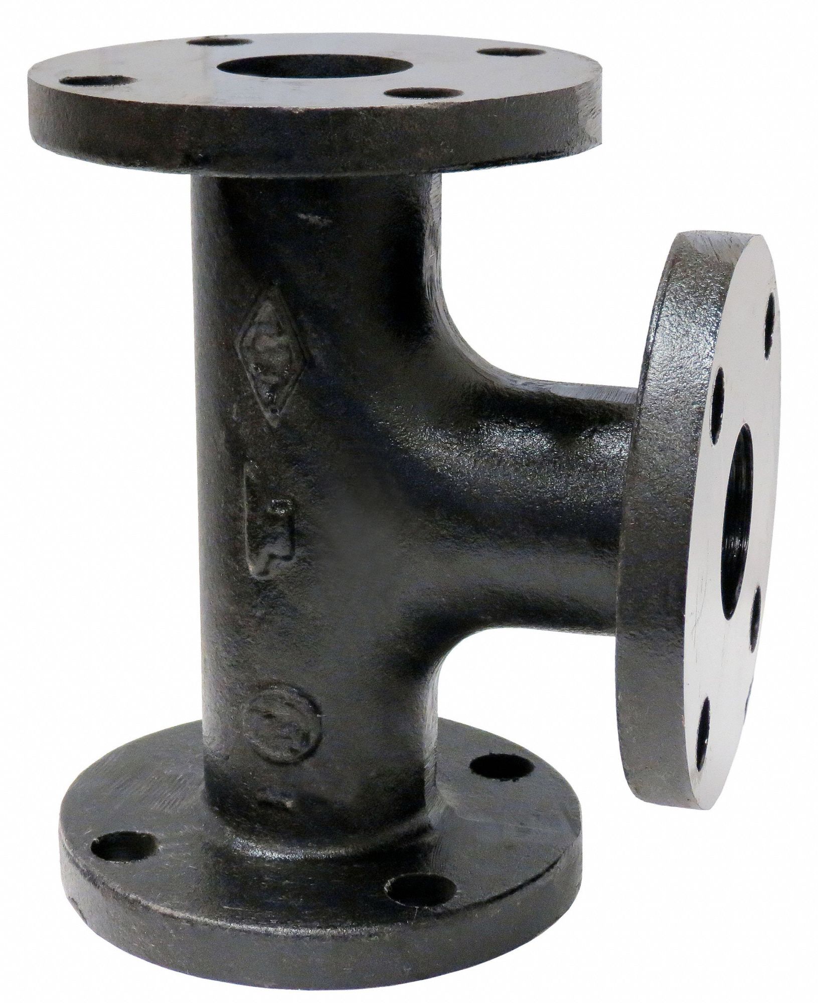 Cast Iron, 2 in x 2 in x 2 in Fitting Pipe Size, Tee - 4KWD9|0306027400 ...