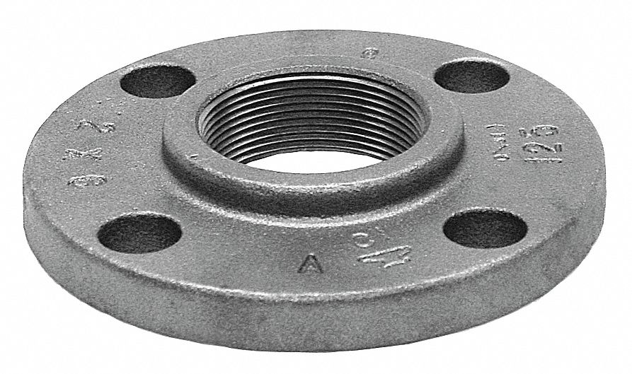 Threaded Flange,Faced, Drilled,3/4 In.