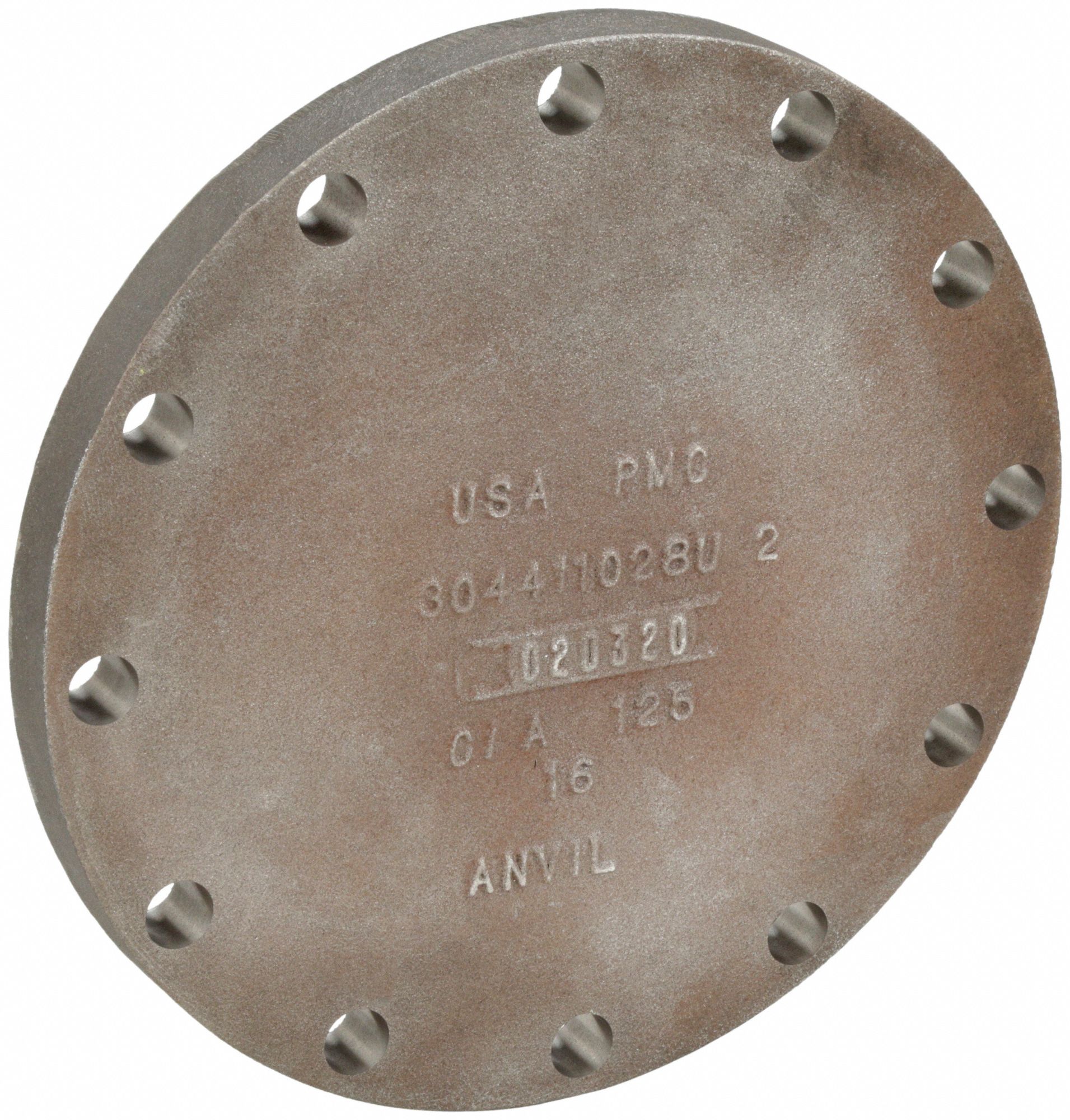 ANVIL, Cast Iron, Faced and Drilled Flange, Pipe Flange 4KWP8