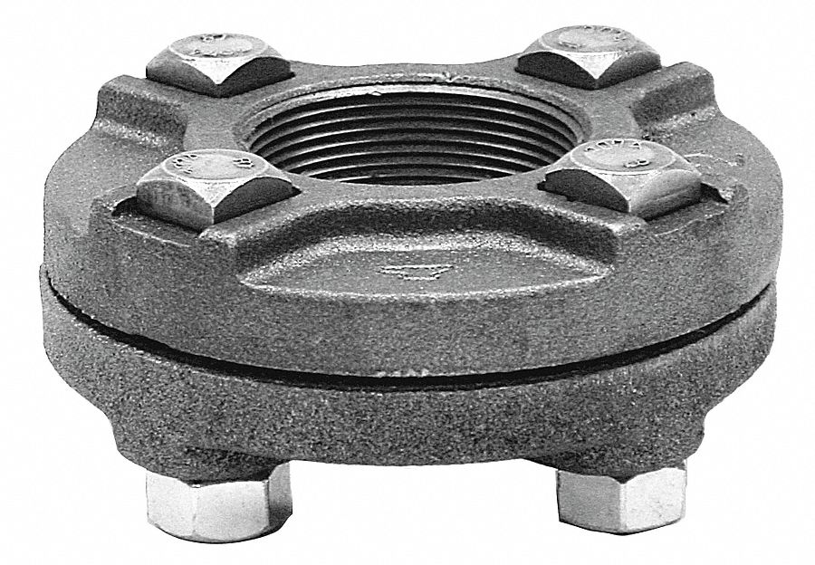 Flange Union,Black Cast Iron,1/2 In.