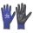 COATED GLOVES,PUR,NYLON,S,BLACK/BLUE,PR