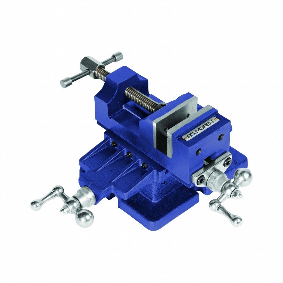 Machine Vise: 3 in Jaw Face Wd, 3 in Max Jaw Opening, 1 3/4 in Throat Dp, 6 in Overall Ht