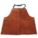 WELDING BIB APRON, 18 X 24 IN, BROWN, COWHIDE LEATHER, ADJUSTABLE BUCKLE