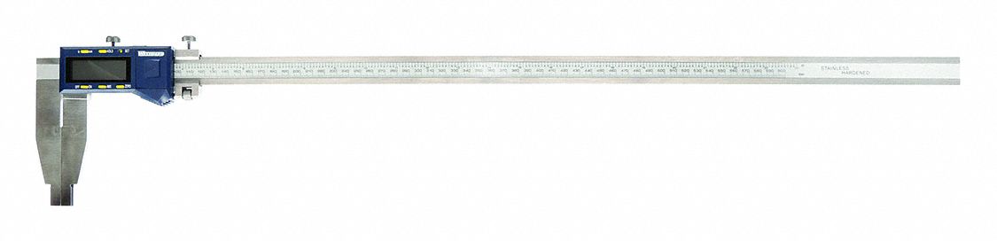 LONG RANGE DIGITAL CALIPER, 0 IN TO 24 IN/0 TO 60MM RANGE, +/-005 IN/+/-0.01MM ACCURACY