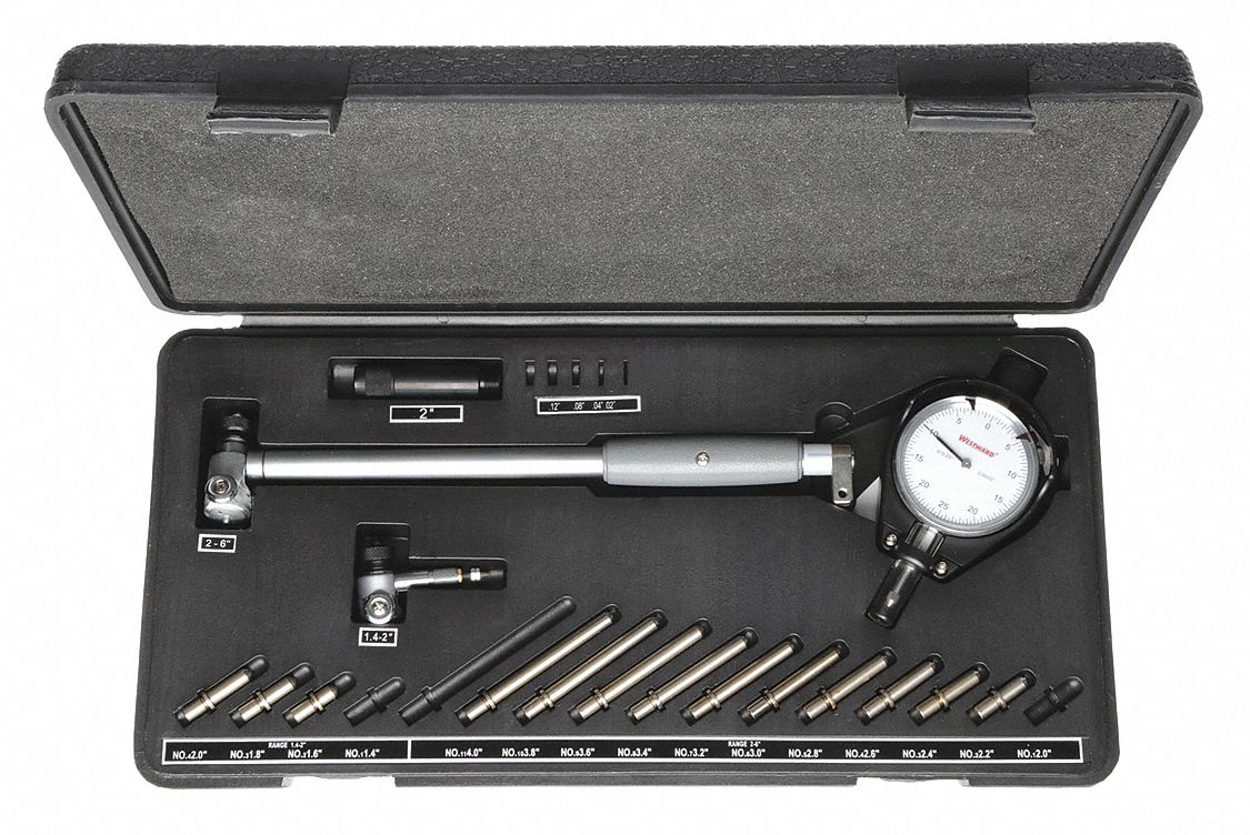 DIAMETER BORE GAUGE, +/-009 IN ACCURACY, +/-004 IN REPEATABILITY, 005 IN DIAMETER GRADUATION