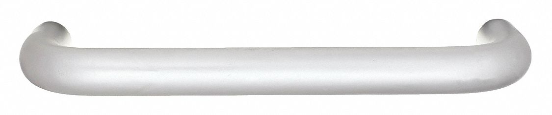 Pull Handle: Threaded Holes, Aluminum, Silver, 10 in Mounting Hole Center to Center, 1 in