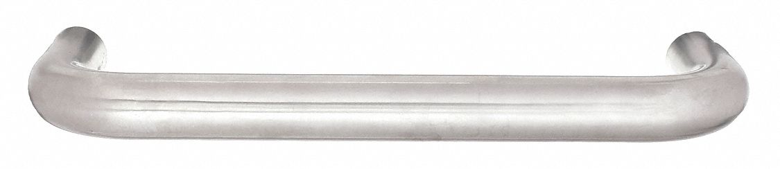 Pull Handle: Threaded Holes, Stainless Steel, Silver, 1 in, 3.5 in Projection