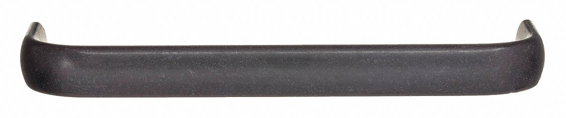 Pull Handle: Threaded Holes, Aluminum, Black, 6 in Mounting Hole Center to Center
