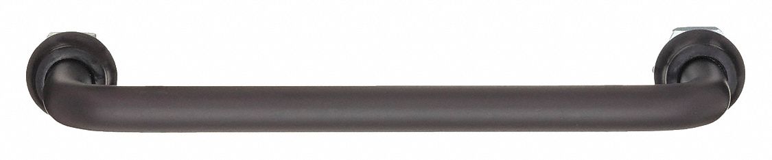 Pull Handle: Threaded Holes, Aluminum, Black, 4.25 in Mounting Hole Center to Center