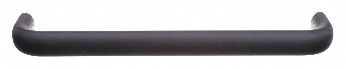 Pull Handle: Threaded Holes, Aluminum, Black, 11.81 in Mounting Hole Center to Center