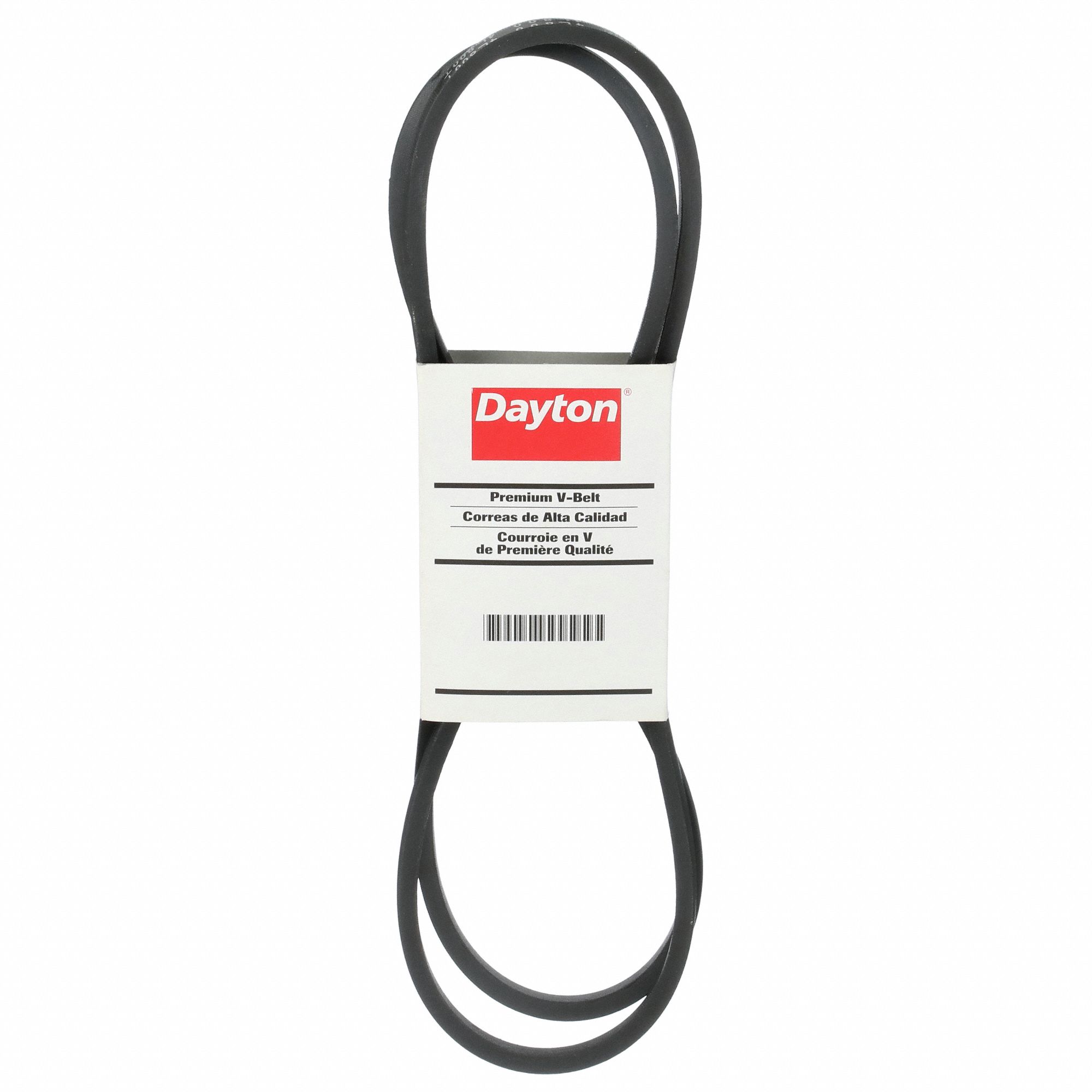 4L860 FHP V-Belt, L Belt Section, Rubber, 86 Length