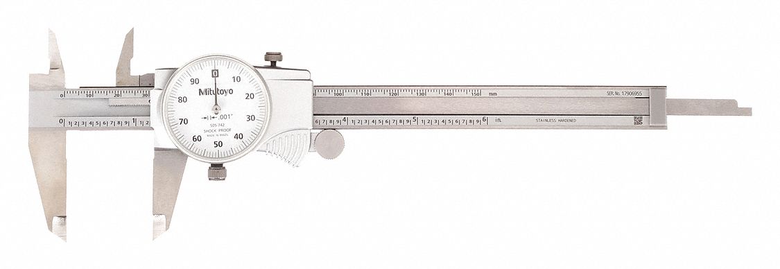 DIAMETER CALIPER, 0 TO 6 IN RANGE, +/-01 IN ACCURACY, 01 IN DIAMETER GRADUATION, 4-WAY