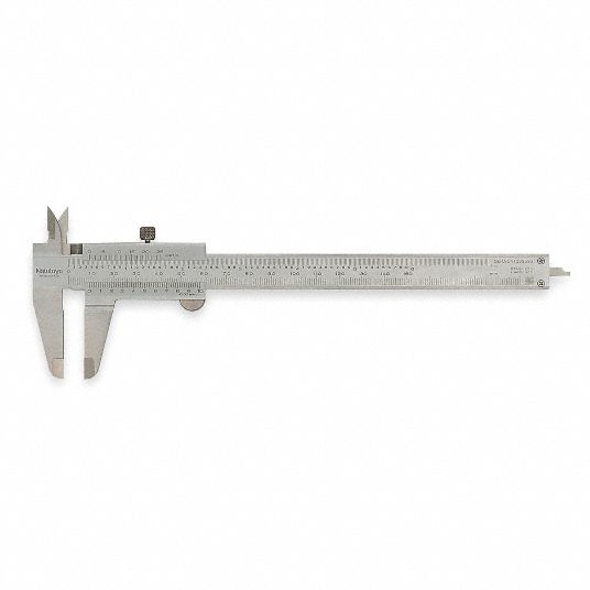 MITUTOYO 4Way Vernier Caliper, 0 to 6 Range Inch, 0.001 Graduations (In.) 4LA93530312