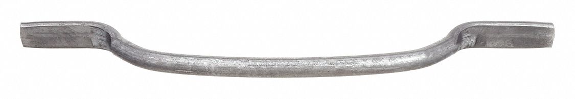 Pull Handle: Weld-On, Steel, Silver, 0.5 in, 2 in Projection