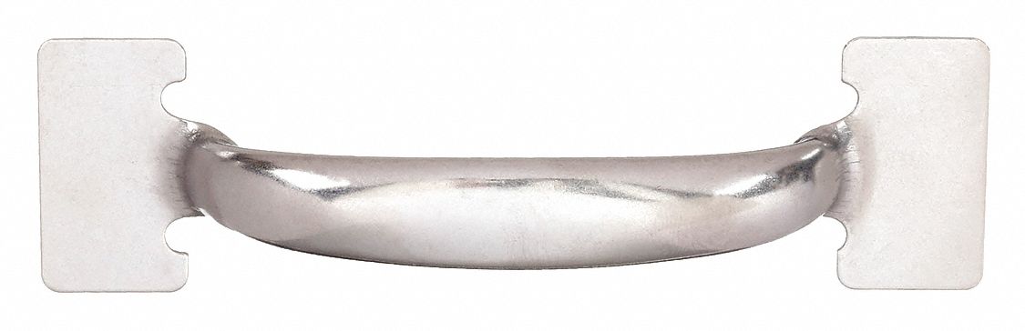 Pull Handle: Weld-On, Stainless Steel, Silver, 0.44 in, 1.25 in Projection