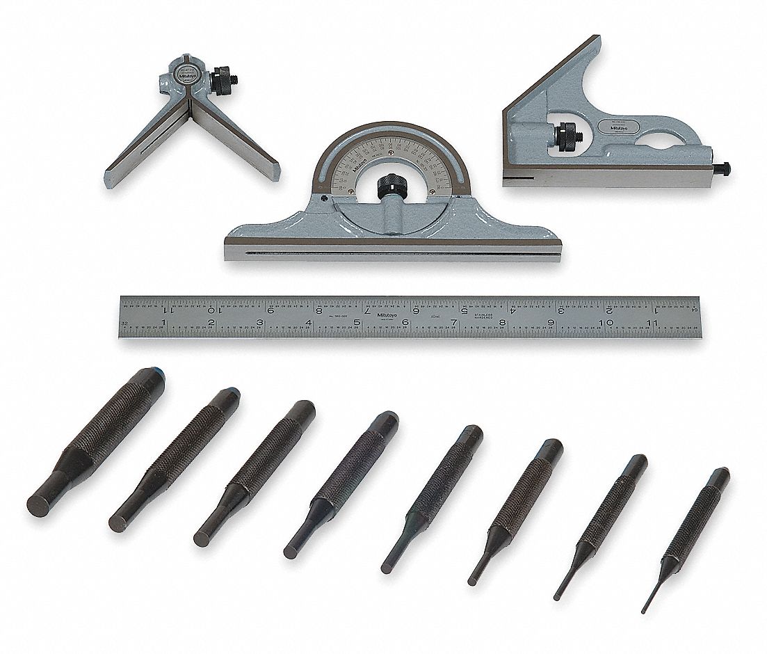 Precision Measuring Tool Kit, Number of Pieces 12 Grainger