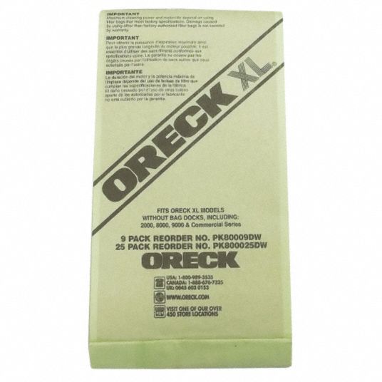 *NEW* ORECK XL Brand Commercial Line Upright Vacuum Bags - 25 Pack!