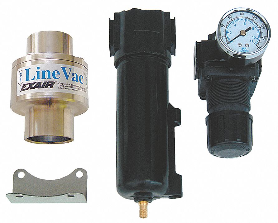 EXAIR VACUUM CONVEYOR KIT, FOR 2 IN HOSE ID, 1¾ IN VACUUM ID