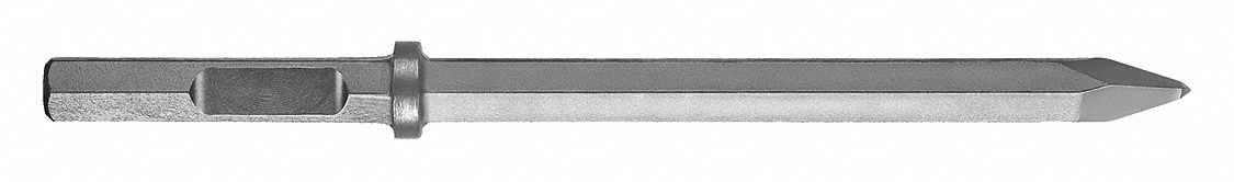 BREAKER & DEMOLITION HAMMER CHISEL, 1 IN HEAD W, 20 IN L, 21/32 IN SHANK DIAMETER