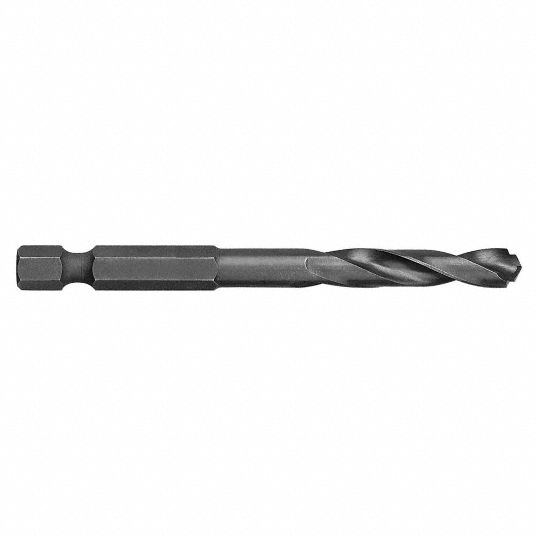 DEWALT Twist Drill Bit, 5/16 in, Drill Bit Point Angle 135°, Black Oxide, PK 3 4LEW1DD5020B3
