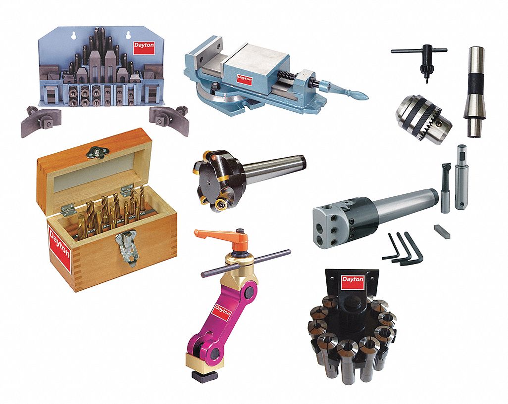 DAYTON, Compatible with Large Drill Press/Mill/Mill/Drill, 99 Pieces