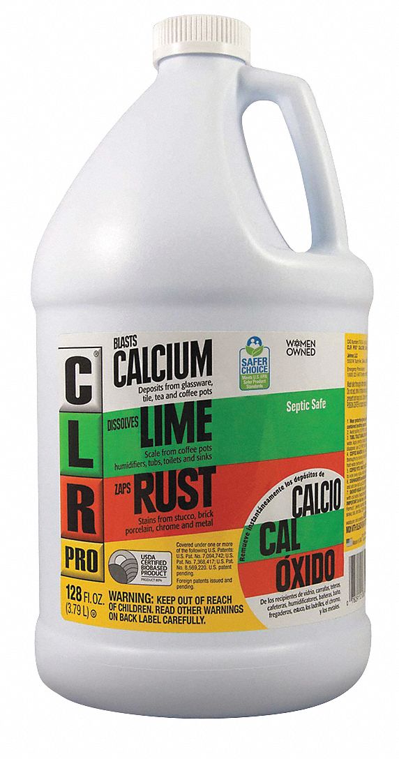 CLR, Jug, 1 gal Container Size, Calcium, Lime and Rust Remover -  4LEY4