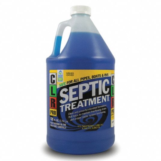 CLR Septic Tank Treatment, 1 gal Jug, Unscented Liquid, Ready To Use, 1