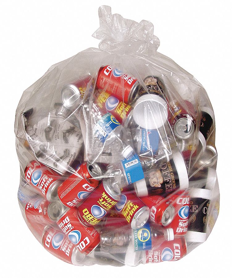 Trash Bags Clr PK50