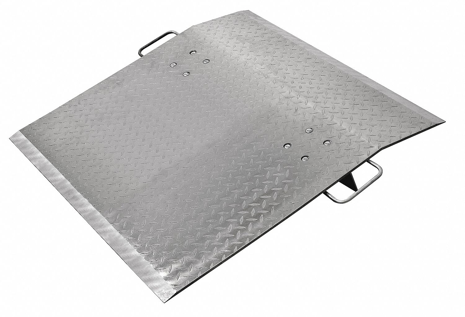 DOCK PLATE, 3,500 LB LOAD CAPACITY, 36 IN OVERALL L, 48 IN OVERALL W, DIAMOND TREADPLATE, ALUMINUM