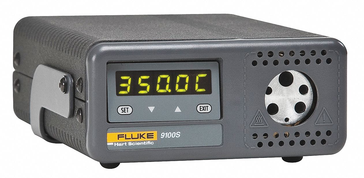 FLUKE Dry Well Calibrator, Handheld Dry-Well, Fluke 9100S, 95° to 707°F ...