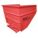 SELF DUMPING HOPPER, STANDARD, STEEL, LEVER, RED, MEDIUM DUTY