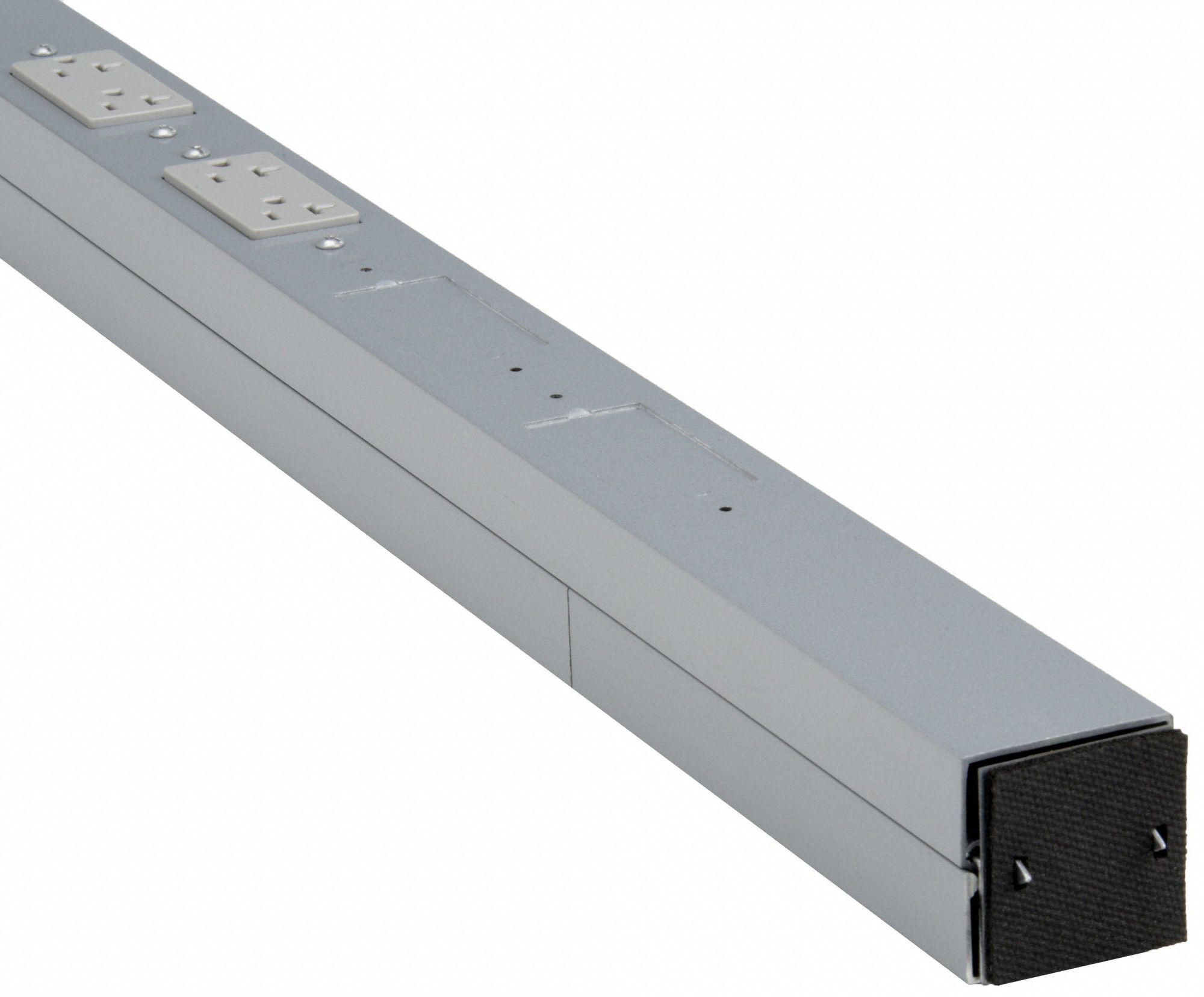 HUBBELL WIRING DEVICEKELLEMS Service Pole 2 Channels, 4 Outlets, (6) 520R, 0, 2 Knockouts, 10